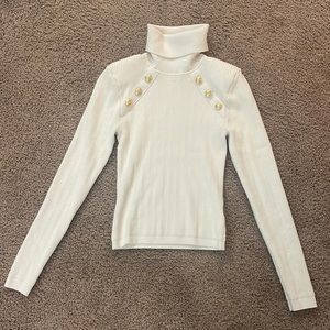 Worn once Express cream turtle neck